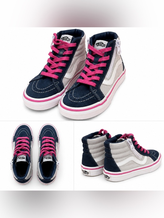 Vans Other - Vans Girls Sk8-High-Top Sneakers Side Zip